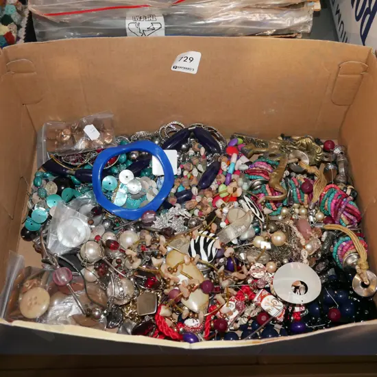 box of costume jewellery