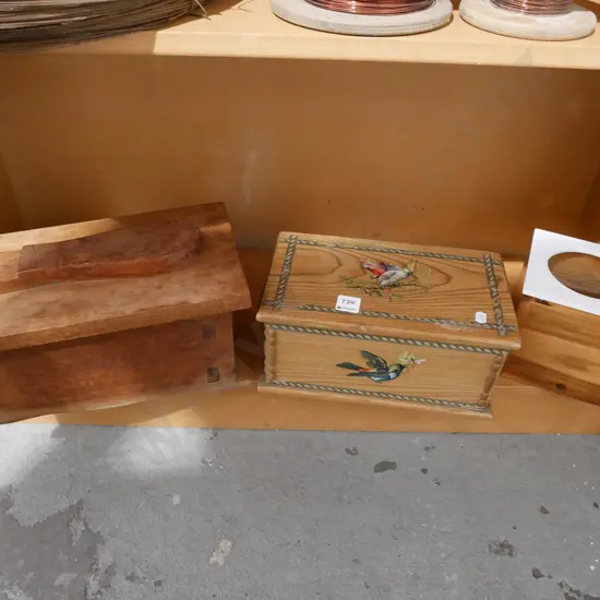 shelf of boxes
