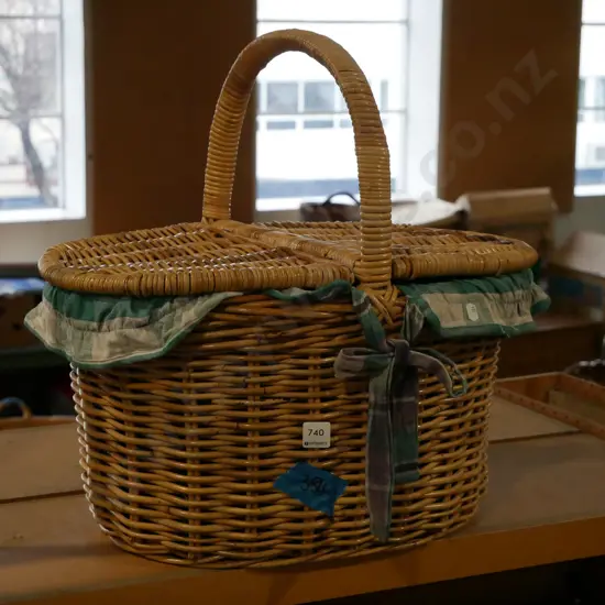 cane picnic hamper