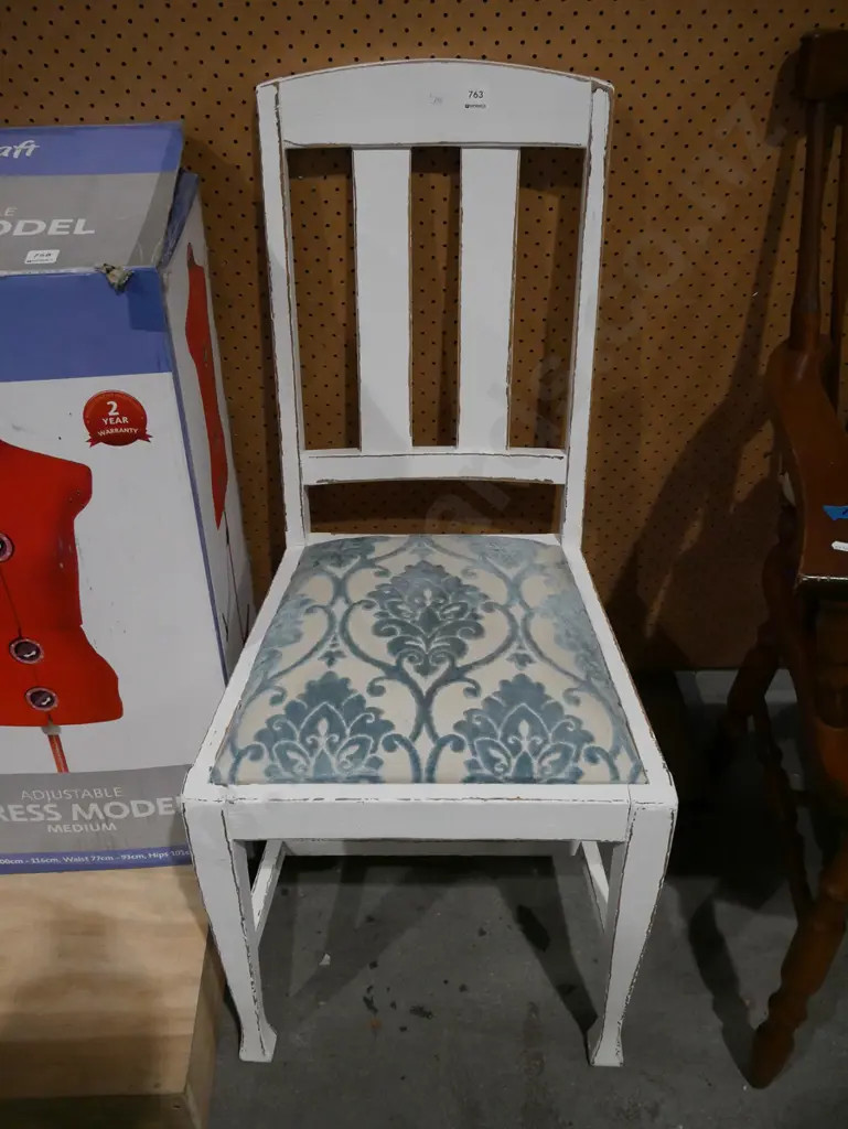 white painted dining chair Image 1++