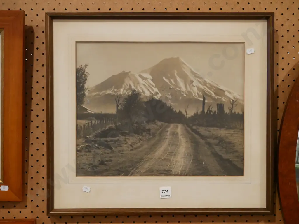 framed photo print - country road and mountain Image 1++