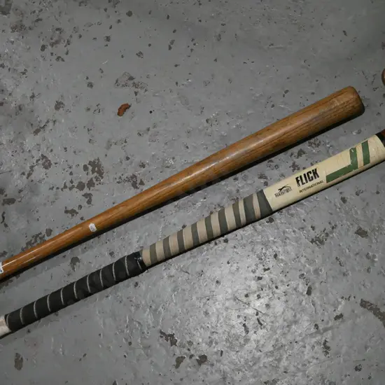 baseball  bat, hockey stick