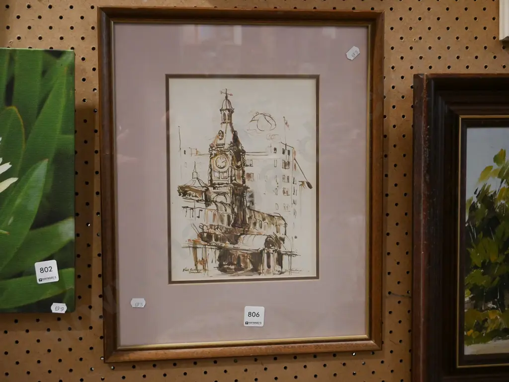 framed print - Dunedin Stock Exchange Image 1++