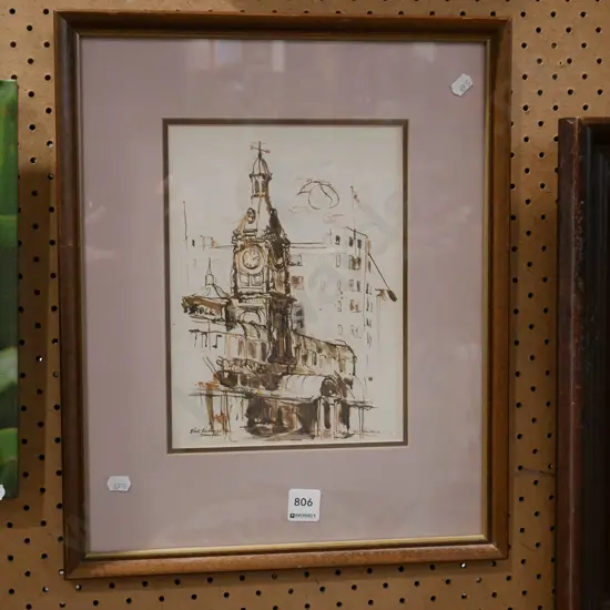framed print - Dunedin Stock Exchange