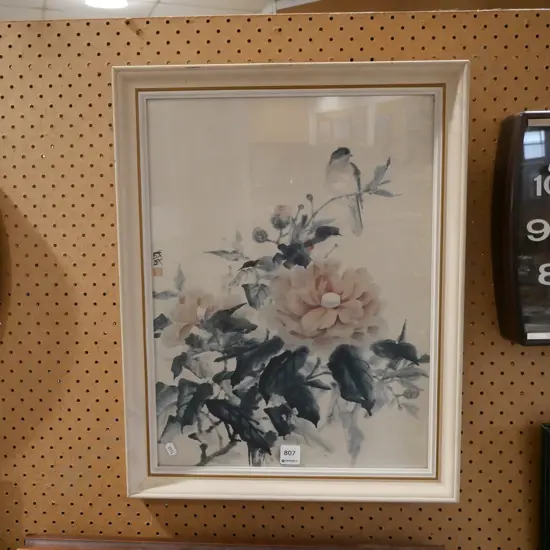 framed Asian print 