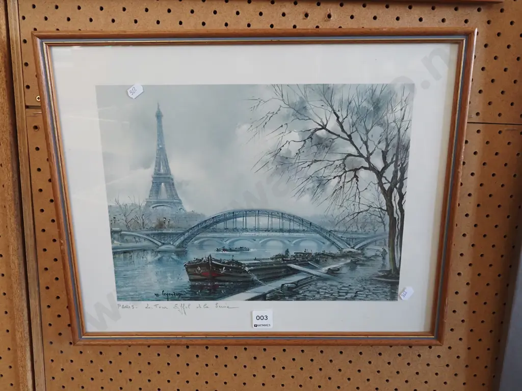 framed print - Paris scene Image 1++