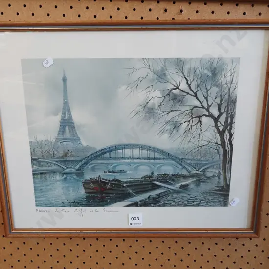 framed print - Paris scene