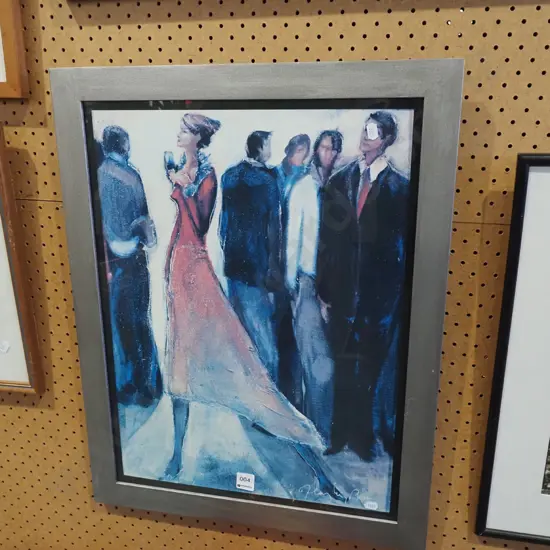 framed print - party scene