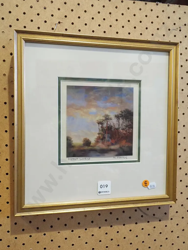M Francis - signed print - Distant Sunrise Image 1++