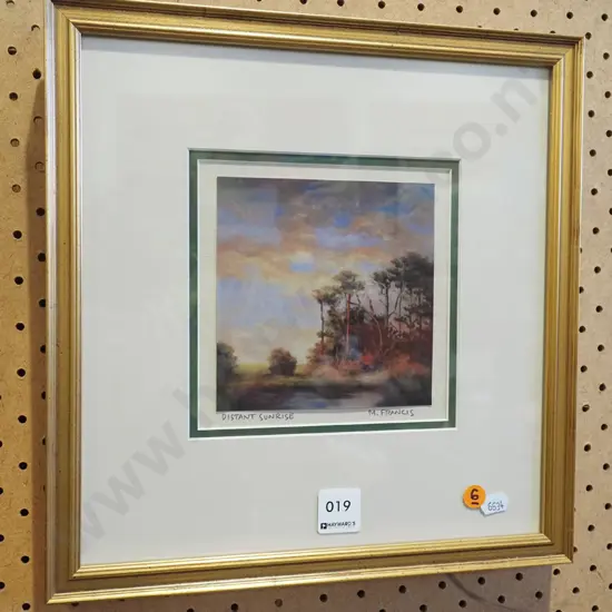 M Francis - signed print - Distant Sunrise