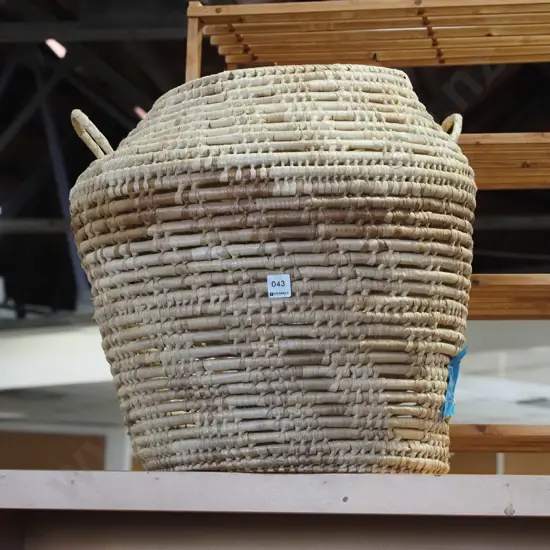 seagrass laundry hamper - no lid H500