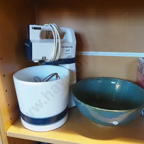 small Kenwood mixer, pottery bowl Diam. 250