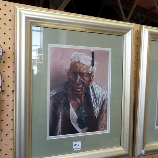 framed Goldie print