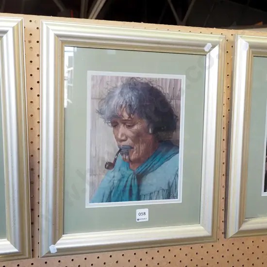framed Goldie print