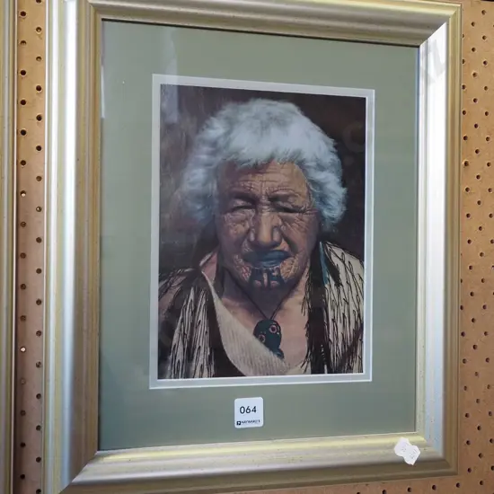 framed Goldie print