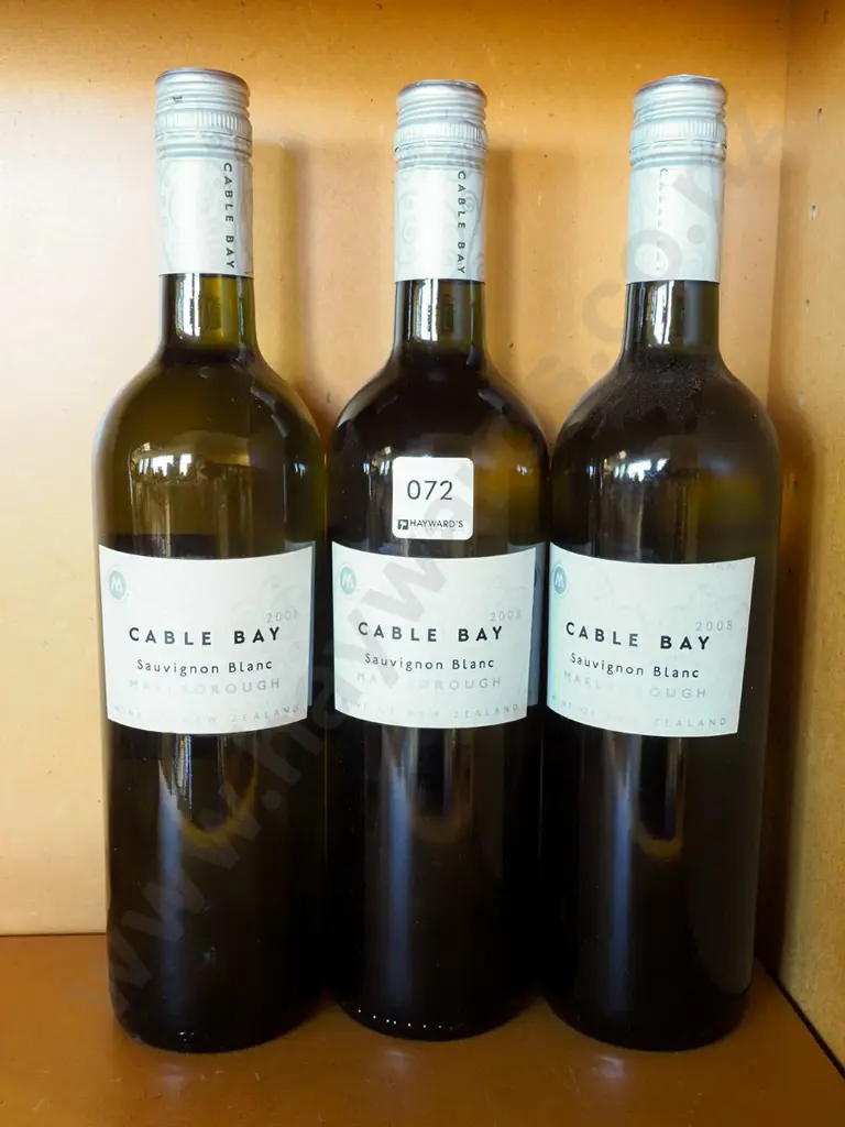 3x Cable Bay sauvignon blanc 2008 Image 1++