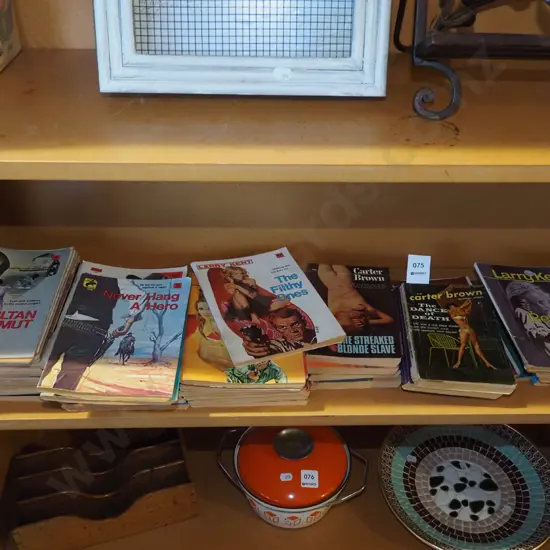 assorted paperback novels