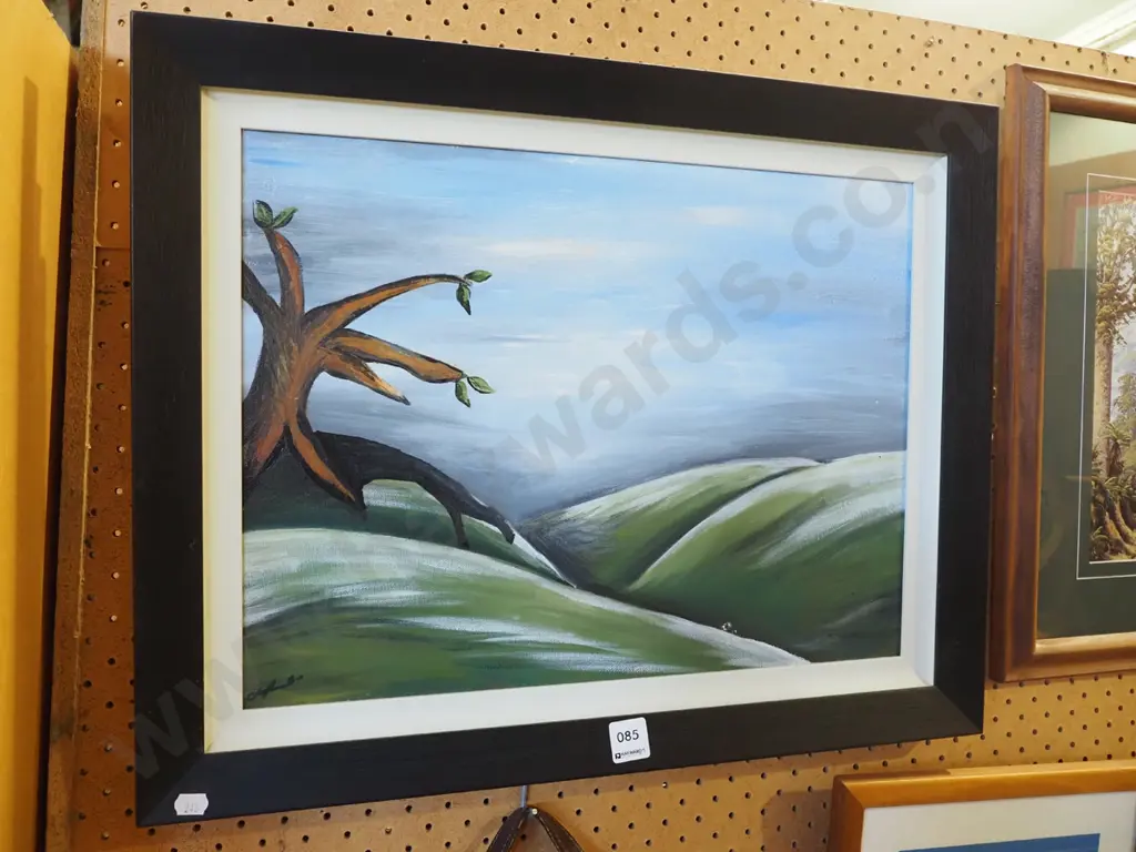 framed acrylic - landscape - damage Image 1++