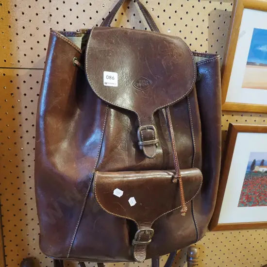 leather backpack