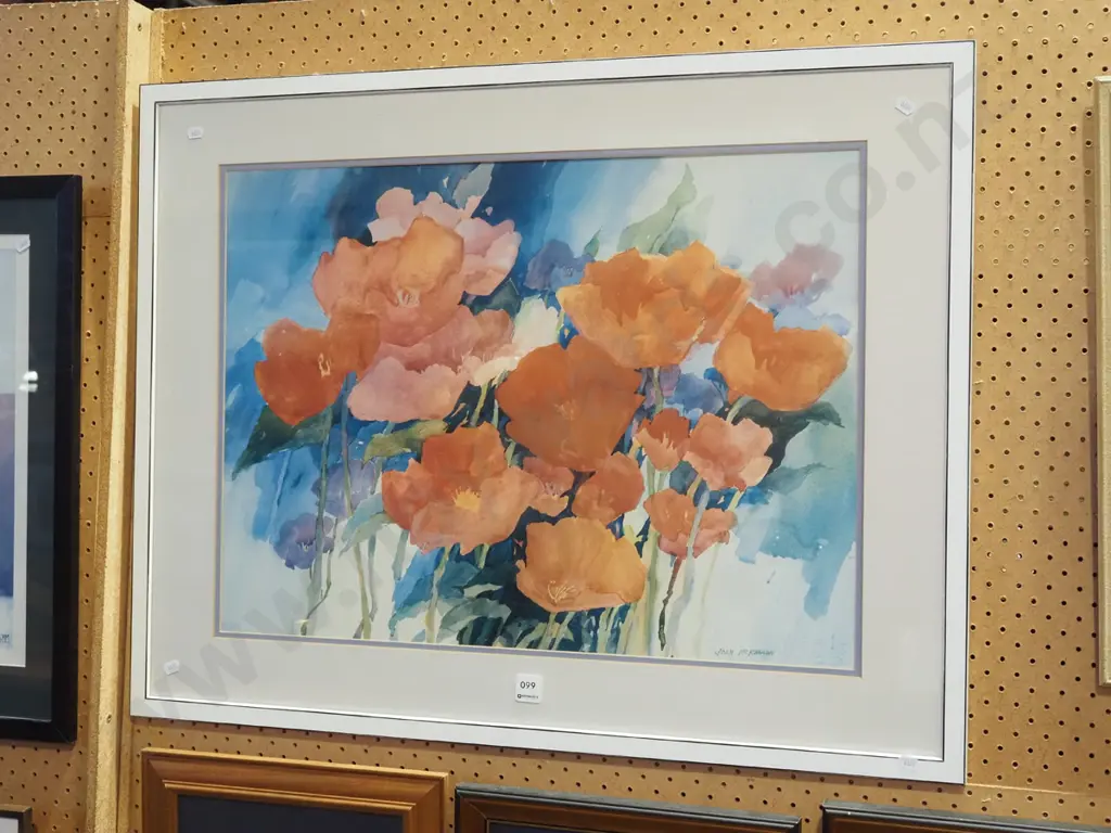 framed Joan Kesson print - poppies Image 1++