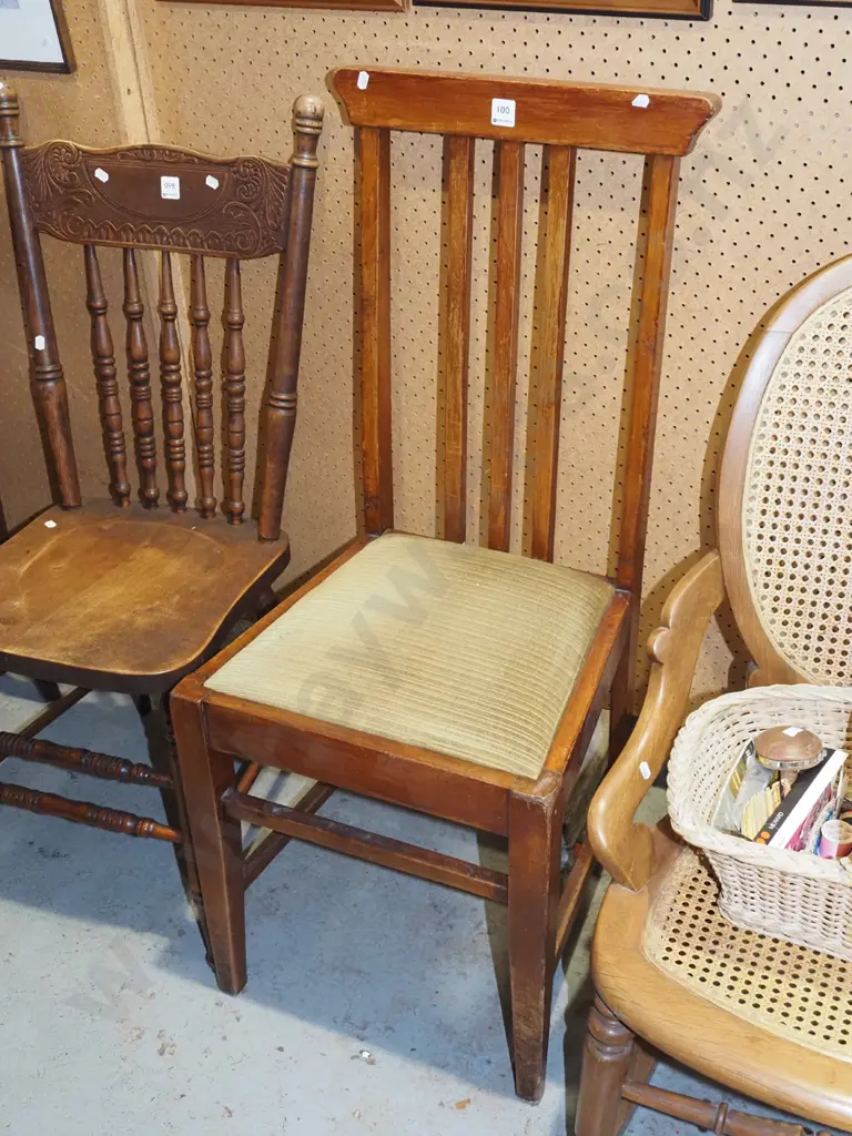 rimu upholstered high back chair Image 1++