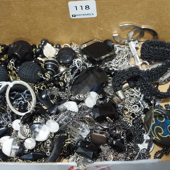 box of costume jewellery