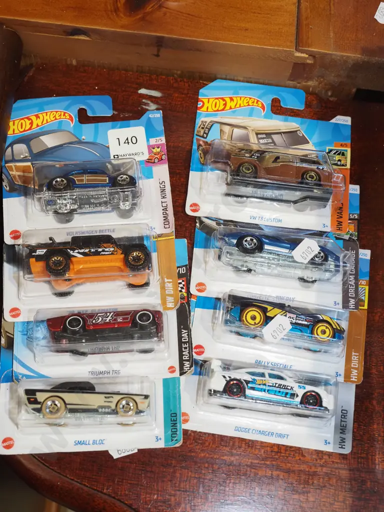 8x as new carded Hotwheels vehicles Image 1++