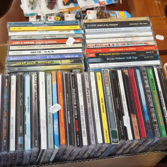 box of CDs