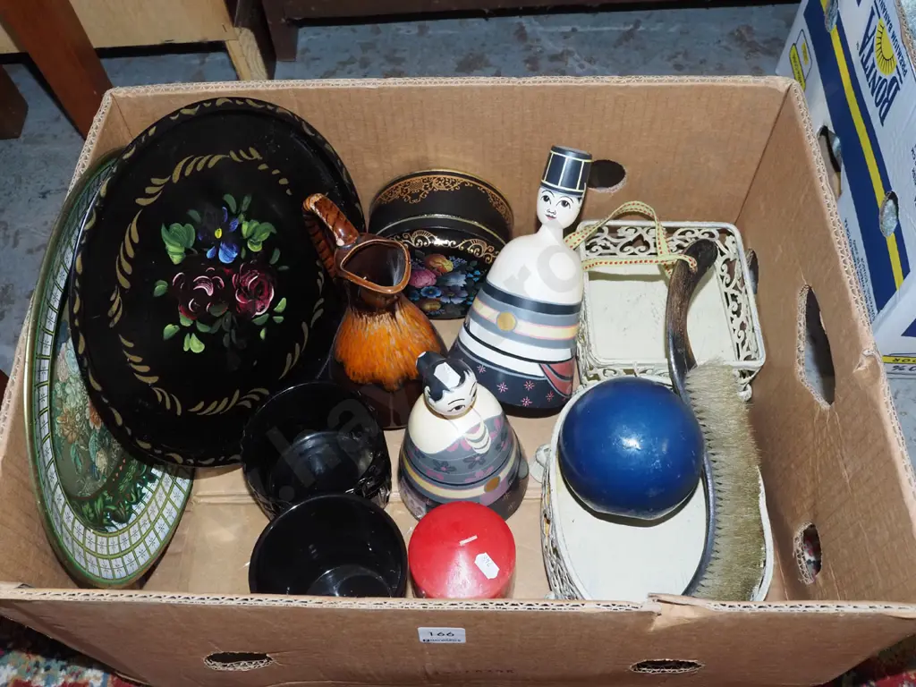 box; metal trays, tins, candles etc Image 1++