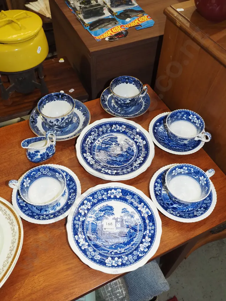 willow pattern cups, saucers, Spode cups, saucers, plates Image 1++