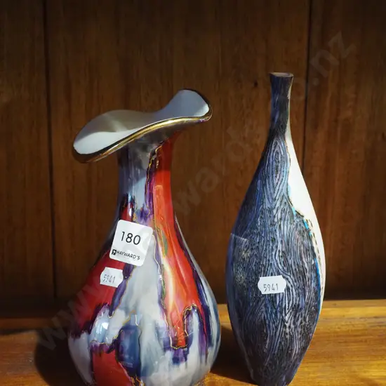 2x pottery vases Tallest H220