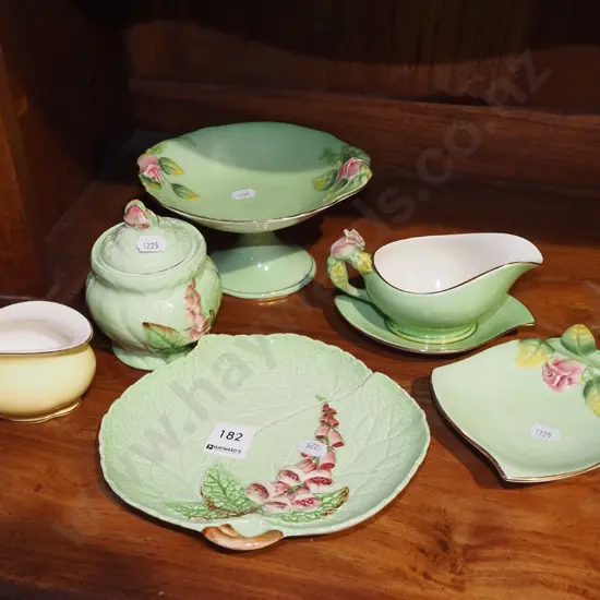 Carlton ware dishes, honey pot, Royal Winton items