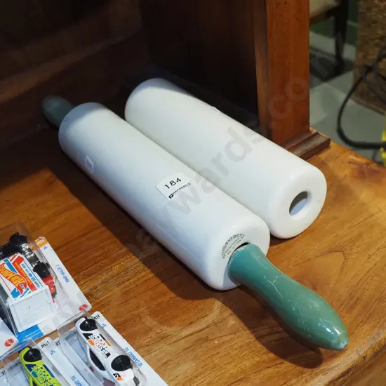 TG Green ceramic rolling pin with 1 spare roller