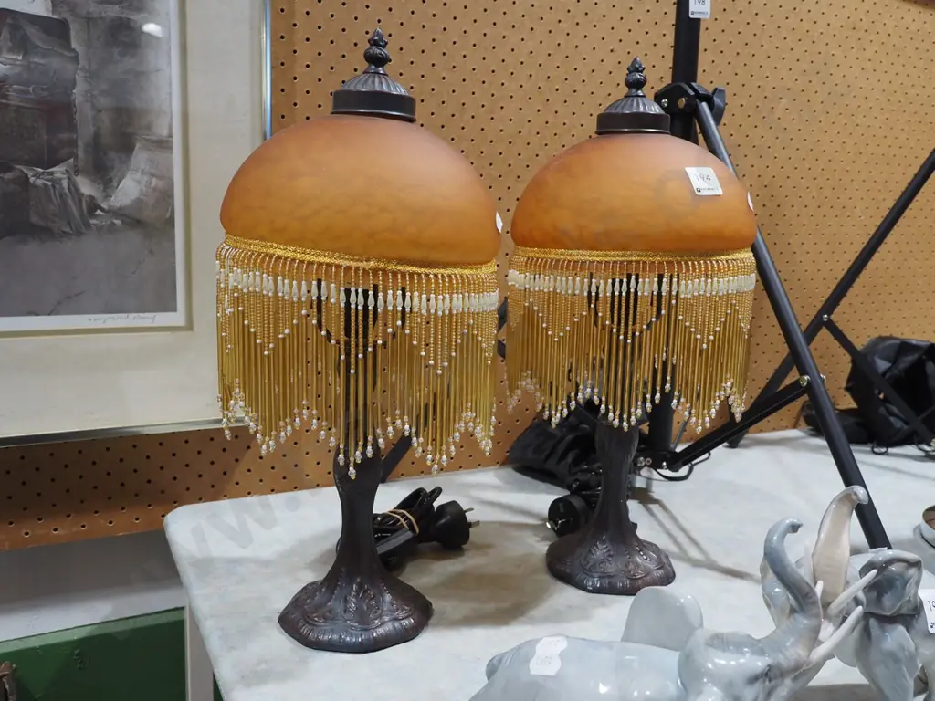 2x reproduction Tiffany style lamps H440 Image 1++