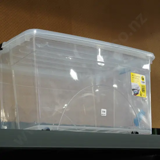 plastic 82L organiser with wheels