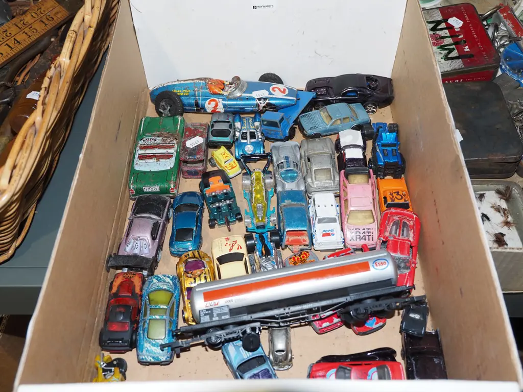box of toy vehicles Image 1++