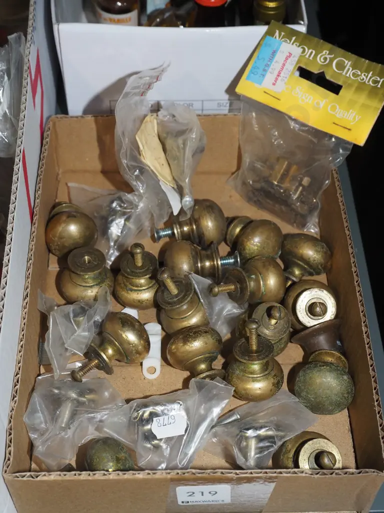 tray; brass cupboard and drawer handles Image 1++