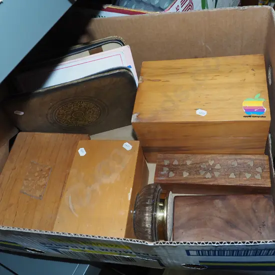 box; wooden boxes, stationery set, trinket bowl