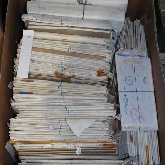 box; numerous first day covers