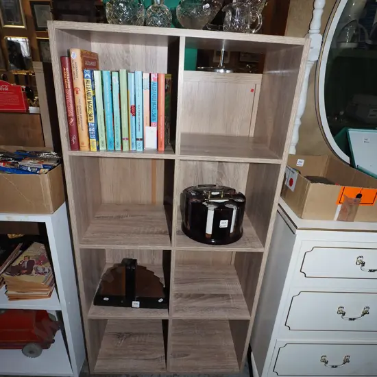 mdf faux wood veneer bookcase H1190 W600 D290