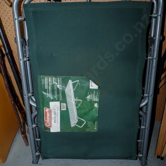 canvas camping bed