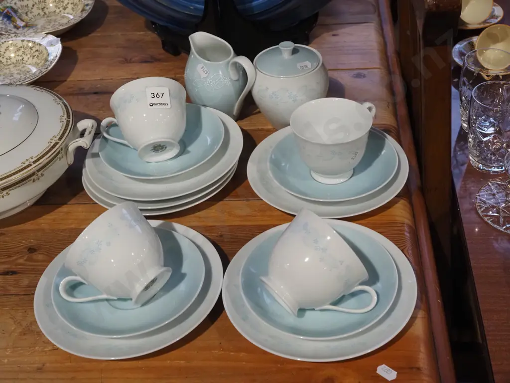 Noritake cups, saucers, plates, creamer, sugar Image 1++