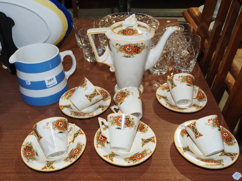 TG Green milk jug, part Burleigh coffee set Image 1++
