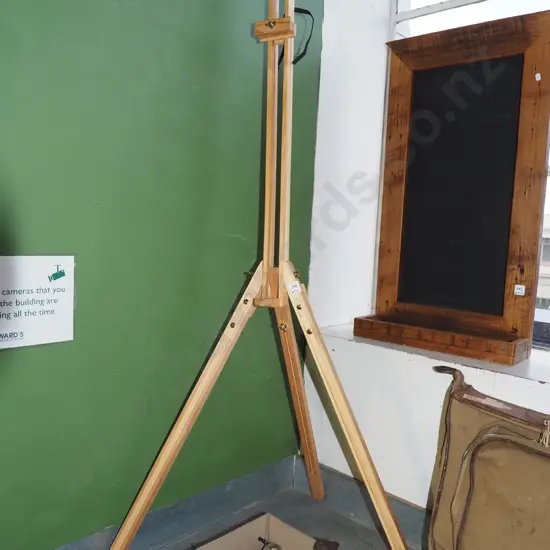 wooden artist easel