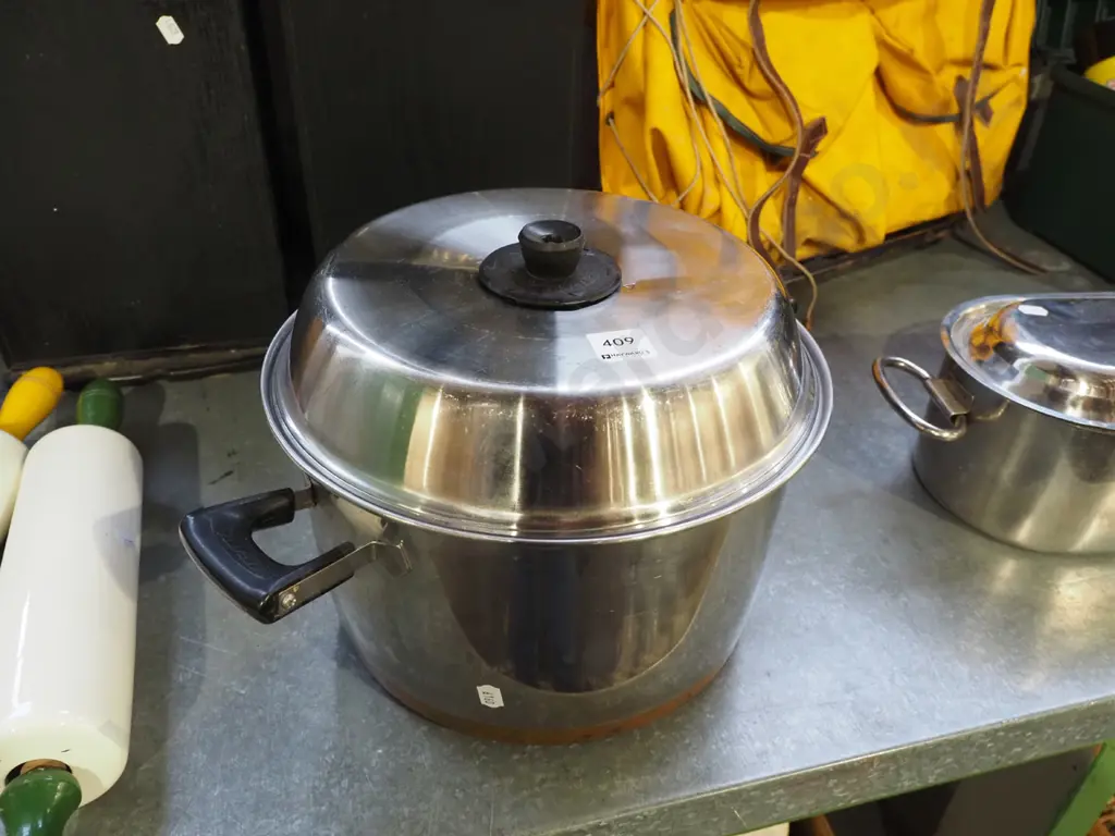stainless steel copper bottom stock pot Diam285 Image 1++