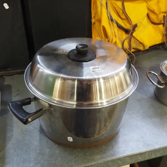 stainless steel copper bottom stock pot Diam285