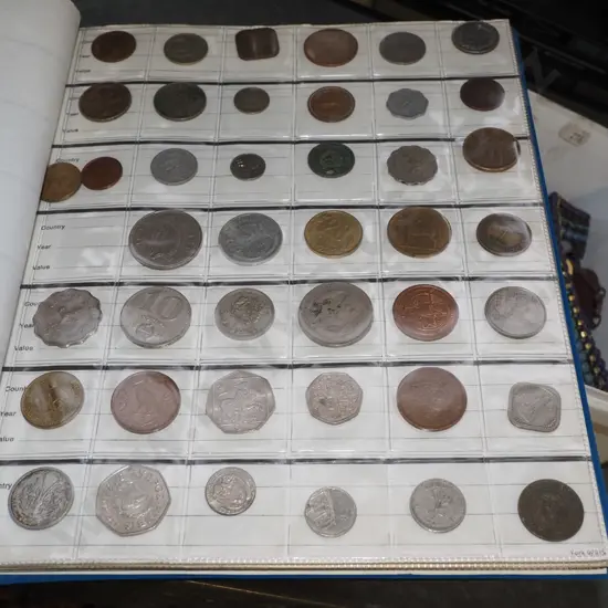 coin album and coins