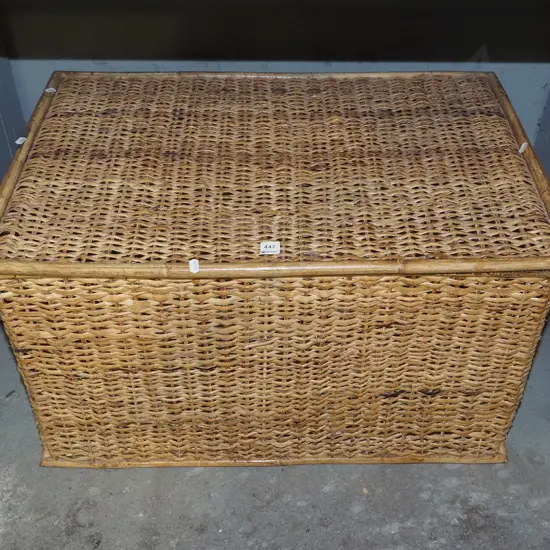 cane laundry hamper H460 W760 D510