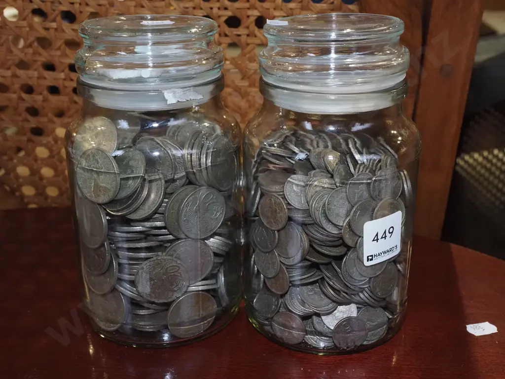 2x jars of coins Image 1++