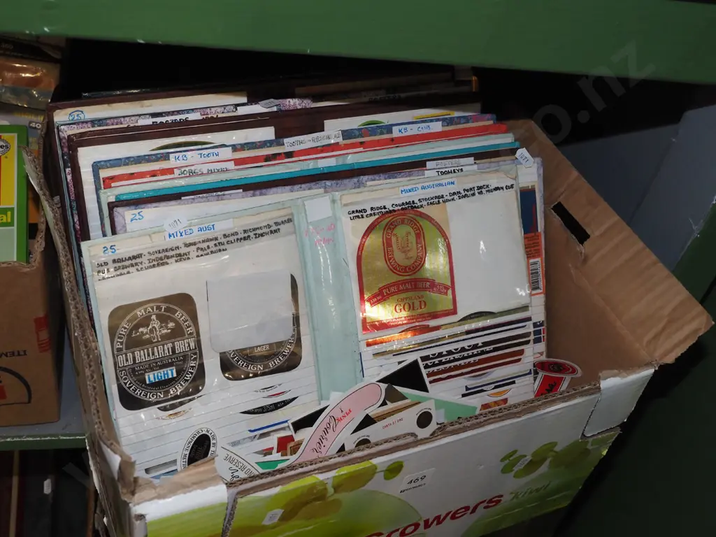 box; beer labels Image 1++